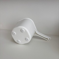 山崎実業(Yamazaki) マグネット 手おけ ホワイト 約W16.5×D28×H13cm タワー tower 手桶 浮かせる収納 壁面収納 の画像