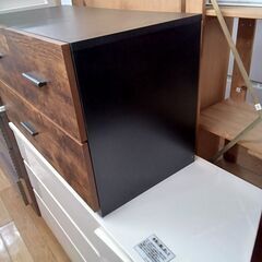 ★ジモティ割あり★  ローチェスト ブラウン H47×D39×W79 クリーニング済み TK5099の画像