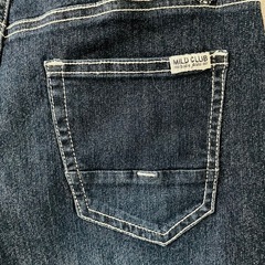 【人気商品】160cmデニム濃いブルー ハーフパンツの画像
