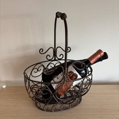 アイアンバスケット　フランスアンティークインテリアシャビー