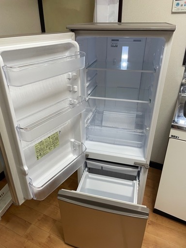 シャープ SHARP SJ-D17FJ-N 2019年製 2ドア 167L ゴールド 冷蔵庫 冷凍庫(受付終了)