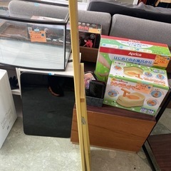 木製スタンドミラー（イエローフレーム）　　リサイクルショップ宮崎屋　住吉店　25.5.3の画像