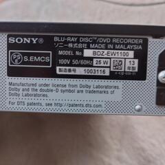 SONY〈ソニー〉　ブルーレイレコーダー　BDZ-EW1100の画像