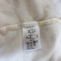 【未使用】バースデイ★クマさん柄半袖ロンパースカバーオール60-70cmの画像