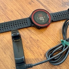 【極美品】GARMIN ForeAthlete 220J GPS/Bluetooth搭載 ランニングウォッチ　新品未使用バンド交換済み　ガーミンの画像