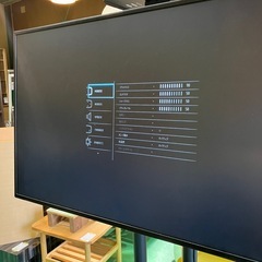【2台あり/2020年製】PHILIPS 49インチ　49V モニター　テレビ台付き　動作okの画像