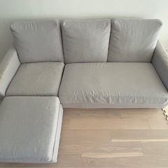 【ニトリ】　3人掛け　L字ソファー　の画像