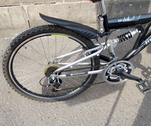 26インチ MTB フィールドファイター マウンテンバイク ブラック ダブル