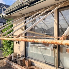 引取限定　無料　鉄製パイプ　早い方優先！　切って運べる方優先（電源ないので充電式の道具お持ちの方）