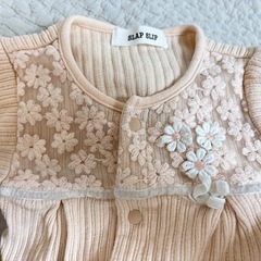 SLAP SLIP BABY★ピンク花柄ロンパースカバーオール50-70cmの画像