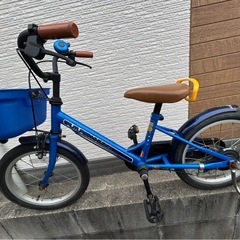 美品✨️16インチ 子供用自転車（ブルー）補助輪付き・早い者勝ち！