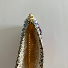 【未使用】コインケース②ニット花の画像
