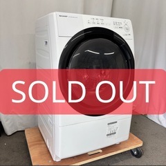 ドラム式洗濯機　SHARP　一人暮らし　綺麗　単身　中古　安い