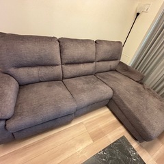 リクライニング付きソファ