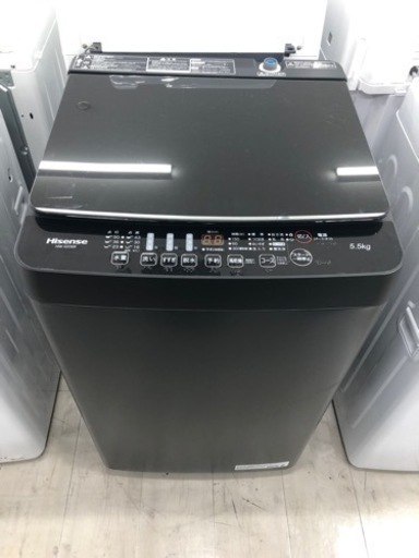 安心の1年間の保証付き！全自動洗濯機Hisense 5.5kg 2022年製【トレファク堺福田店】