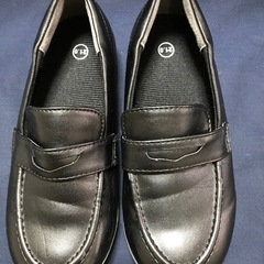 【美品】子供用革靴(合皮)　21cm
