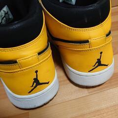 NIKE／AIR JORDAN／32cm／US14／イエロー・ブラックの画像