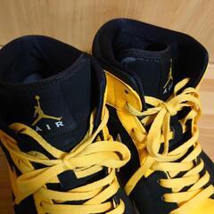 NIKE／AIR JORDAN／32cm／US14／イエロー・ブラックの画像