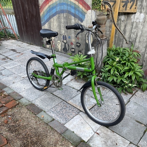 【5221】折り畳み　20インチ　前後タイヤ新品　10,500円（防犯・税込）