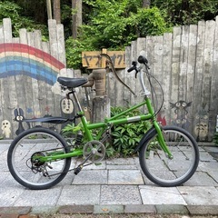 【5221】折り畳み　20インチ　前後タイヤ新品　10,500円...