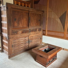 長火鉢　欅の画像