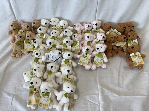 38個セット ぬいぐるみ キーホルダー くま　幸せを呼ぶくまさん