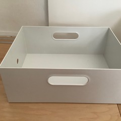【無印良品】ポリプロピレンファイルボックス／キャスターもつけられるフタ／キャスターの画像