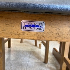 【ジモティー割引で最大15％OFF⭐️】 ダイニングテーブル TOYO FURNITURE 椅子4脚セット の画像