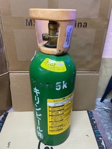 ミドボン 5キロ　炭酸ガスボンベ