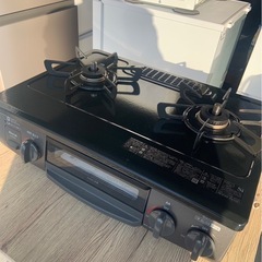 リンナイ　ガステーブル　ガスコンロ　グリル付　KG35NBKL ...