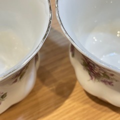A7055【ロイヤルアルバート】 カップ ソーサー スウィートバイオレット 2客の画像
