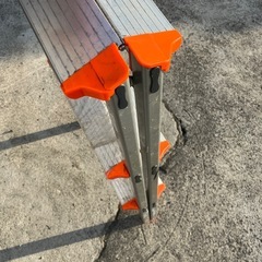 脚立3段　三段　オレンジ　シルバー　作業台の画像