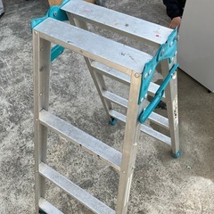 脚立四段　4段　汁パン　ブルー　作業台の画像