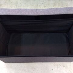 スツールBOX グレー系 ファブリック 幅64×奥32×高31㎝ 片付け 整理 収納 家具 ボックス ソファデザイン 札幌市 中央区 南12条の画像