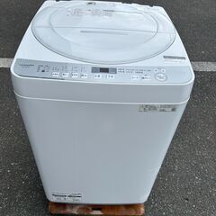 洗濯機 シャープ 2020年 ES-GE7D 7㎏ ※蓋に癖あり...