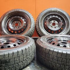 【DUNLOP WM02 195/65R15】スタッドレス【スチ...