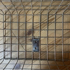 ステンレス製自転車カゴの画像