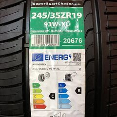 【新品】AUTO GREEN Super Sport Chaser SSC5 245/35ZR19 93W XL 19インチ 夏タイヤ 2本 24年製 ベンツ/Aクラス等　(VTY961) の画像