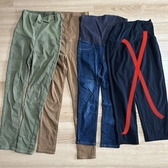 マタニティパンツ3本まとめ売り