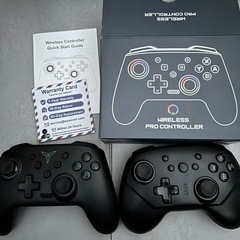 スイッチ プロコン　コントローラー 9色変換LEDライト 光る ...