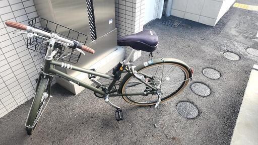 マークローザ　7S　専用かご付き　二重ロック　座席クッションカバー付 自転車 マークローザ 7S 専用かご付き 二重ロック クロスバイク マーク