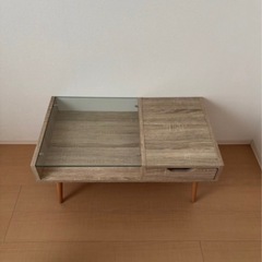 ローテーブル センターテーブル ガラスの画像