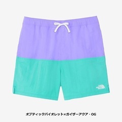 THE NORTH FACE ショートパンツ 紫/ターコイズ　XL