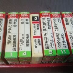 【無料】ジャンク　クラリオン　ポータブル8トラカラオケ　テープ10本セット　昭和レトロの画像