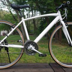 【値下げ】クロスバイク　あさひ　PRECISION 白　460mm　整備済 整備済】クロスバイクあさひPRECISION 白460mm通学通勤に