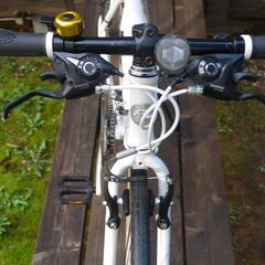 【値下げ】クロスバイク　あさひ　PRECISION 白　460mm　整備済の画像