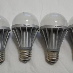 LED電球 4個 東芝 60W相当電球色 