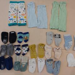  値下げ7月処分 靴下　ミトン　レッグウォーマー　新生児〜9cm