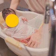 2点セット　ベビーバス　バスハンモックの画像