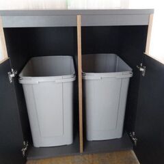 ゴミ箱 BOXタイプ 2分別/分別ゴミ箱 70L×2個・屋内用・...